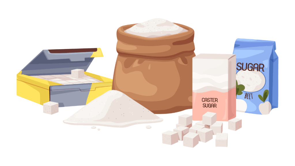 精製された砂糖や小麦