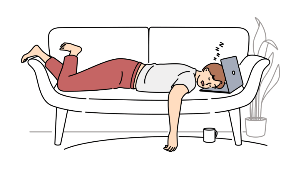 運動不足で汗腺が機能低下