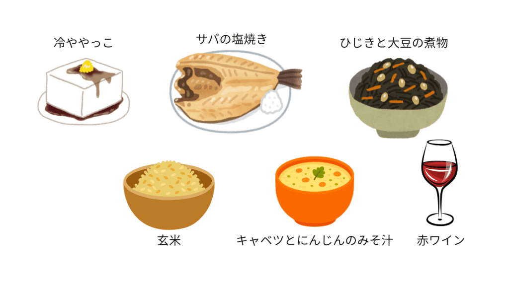 加齢臭対策の夕食例